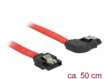SATA kaabel DeLOCK 83969 0,5 m SATA 7-kontaktiline must punane