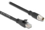 V&otilde;rgukaabel DeLOCK 80580 M12 RJ-45 Cat5e 3 m Must