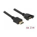 HDMI-kaabel DeLOCK 85464 2m HDMI t&uuml;&uuml;p A standardne must