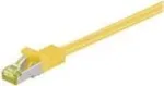 Wentronic GoobayCat.7 toorkaabel, patch-kaabel, S/FTP (PiMF), kollane, 0,25 m - LSZH halogeenivaba, vask, RJ45 pistik (91566)