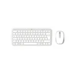 Hama WKM-500 Multi-Device juhtmevaba klaviatuuri ja hiire komplekt, kompaktne, QWERTZ, valge