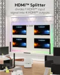 Goobay HDMI&trade;-Splitter 1 to 4 (4K @ 60 Hz) (58483)