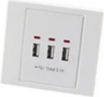 USB-pistikupesa ShiverPeaks BS60065 valge