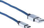 USB-kaabel ShiverPeaks BS14-50030 2m USB A USB C sinine