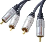 shiverpeaks sp-PROFESSIONAL Audio-Cable 5 m 2 x RCA Blue - Chrom (SP40105)