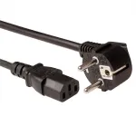 ACT Powercord LSZH v&otilde;rgukaabel CEE 7/7 isane (nurgaga) - C13 must 2,5 m