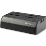 StarTech.com 4-pesaline USB-SATA k&otilde;vaketta dokkimisjaam, USB 10Gbps, v&auml;line 2,5-tolline ja 3,5-tolline SSD / HDD dokk, SATA III, kuumvahetusega k&otilde;vakettapesa, pealtlaaditav