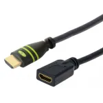 Techly HDMI High Speed koos Etherneti pikenduskaabliga 4K 60Hz M / F 1.8 m