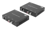 Audio otsepikenduskomplekt ACT AC7710 &mdash; digitaalne/analoog &uuml;le Cat5e/Cat6 koos DAC-iga, TOSLINK I/O, kuni 300 m, 5 V USB-toide