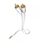 Audio kaabel Inakustik 003100015 1,5 m 3,5 mm 2xRCA valge