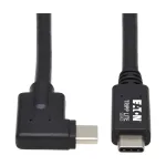Eaton Tripp Lite Series USB-C kaabel (M/M) - USB 3.2 Gen 2, Thunderbolt 3, 100W PD laadimine, t&auml;isnurkne pistik, must, 1 m (3.3 ft.)