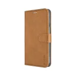 Fixed Opus Book Case Samsung Galaxy A57 5G jaoks, tehismaterjalist nahk, pruun