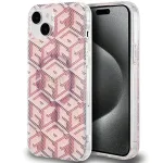 Guess GUHMP15SHGCUSTGP GCube Hardcase iPhone 15/14/13 6,1 inch roosa IML MagSafe