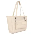 Laura Ashley naiste kreemjas tepitud kunstnahast &otilde;lakott - Relief Q LTD CRM (30x30x10 cm)