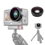 PULUZ laienurkobjektiiv FOV Boost 185&deg; DJI Osmo Action 6 jaoks / HD klaas / PU1103