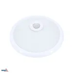 BEMKO TAZAN Laelamp PIR-anduriga 2x40W E27 IP20 Klaas+Teras+Plast Valge