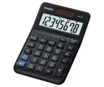 Casio MS-8F lauakalkulaator, lihtne, 8 kohta, patarei/p&auml;ikesepatarei, must