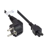 GoodConnections P0105-S018 toitejuhe 1,8 m &ndash; Schuko pistik t&uuml;&uuml;p E+F &ndash; IEC C5 Cloverleaf &ndash; H05VV-F &ndash; 250 V 2,5 A &ndash; must