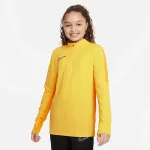 Nike Dri-FIT Academy 23 Drill Top SS laste jalgpallitreeningu s&auml;rk Opti Yellow/Black XS