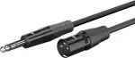Wentronic Goobay XLR isane 6,35 mm jack isane helikaabel, 1 m, must 80049
