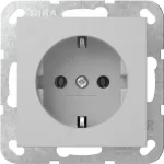 Gira SCHUKO pistikupesa System 55, hall matt, suurendatud puutekaitse 4180015