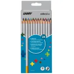 LAMY colorplus v&auml;rvilised pliiatsid, 24 erinevat v&auml;rvi, ergonoomiline kolmnurkne kuju, matt viimistlus, murdumiskindel s&uuml;si, pappkarp 1233469
