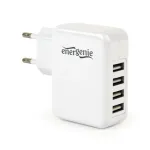 Universaalne USB-laadija valge/4-porti EG-U4AC-02 GEMBIRD