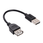 Akyga AK-USB-23 USB 2.0 pikenduskaabel USB-A (M) - USB-A (F), 15 cm, must
