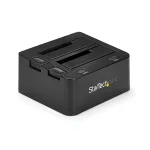 StarTech.com kahe pesaga USB 3.0 SATA-k&otilde;vakettadokk, USB-k&otilde;vakettadokk, v&auml;line 2,5/3,5-tolline SATA I/II/III SSD/HDD dokkimisjaam, vahetatav k&otilde;vakettapesa, pealtlaetav