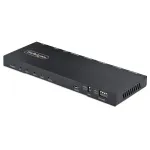 StarTech.com 4-pordiline HDMI-jaotur, 4K 60Hz HDMI 2.0 video, 4K HDMI-jaotur koos sisseehitatud skaleerijaga, HDMI-jaotur 1 sisend 4 v&auml;ljundit, 3,5 mm/optiline heliport, HDMI kuvari/v&auml;ljundi jaotur