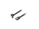 SATA III kaabel LANBERG CA-SASA-13CU-0050-BK 0,5 m, SATA 7-kontaktiline kuni 7-kontaktiline, 6 Gbit/s, must