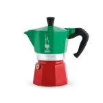 Moka pott Bialetti La Mokina 0005650 &mdash; alumiiniumist pliidikohvimasin rohelises/punases/h&otilde;bedases v&auml;rvitoonis