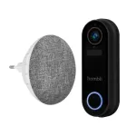 Nutikas uksekell Hombli pakett must valge IP65 juhtmevaba 1080p