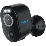 Reolink Argus Series B330-B 5MP akutoitel traadita Wi-Fi turvakaamera sise- ja v&auml;listingimustesse, v&auml;rviline &ouml;&ouml;n&auml;gemine, inimeste ja s&otilde;idukite tuvastus, must