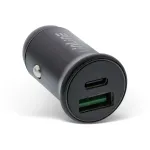 InLine USB autolaadija toiteadapter toiteedastus, USB-A + USB-C, must