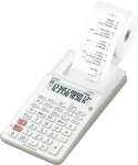 CASIO lauaarvuti tr&uuml;kkiv kalkulaator HR-8RCE-WE valge