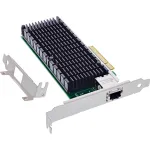 InLine 10-Gigabit v&otilde;rgukaart, 1x RJ45 10Gb/s, PCIe x8, koos madalaprofiililise kronsteiniga