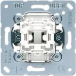 Surunuppl&uuml;liti JUNG 531 U, 1P, 250 V AC, 10 A, metallvalge