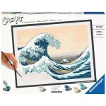 Maalimiskomplekt Ravensburger CreArt ART Collection The Great Wave Hokusai 23690 &mdash; numbrite j&auml;rgi maalimise kunstikomplekt