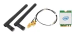Juhtmevaba WLAN/Bluetooth komplekt SHUTTLE WLN-M12 Inteli AX210 M.2 kaardiga, kolmeribaline Wi‑Fi 6E (2,4/5/6 GHz), 2x2, 2400 Mbit/s, v&auml;lised antennid