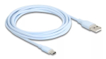 DeLOCK USB-kaabel USB 2.0 2,5 m USB A USB C sinine