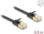 V&otilde;rgukaabel DeLOCK RJ45 Cat.6A pistik pistikule U/FTP 0,5 m must