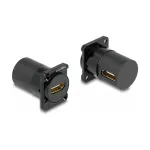 DeLOCK D-T&uuml;&uuml;pi Moodul HDMI female to female 90&deg; nurgeline Must