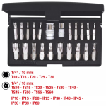 KS Tools 911.3120 TX plus padrunv&otilde;tmete komplekt, 22 tk