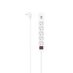 Hama 00223183 pikendusjuhe 1,4 m 5 vahelduvvoolupesa Siseruumides Valge