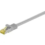 Wentronic Goobay Cat.7 toorkaabli paikakaabel, S/FTP (PiMF), hall, 30 m - LSZH halogeenivaba, vask, RJ45 pistik (91675)