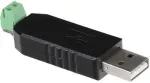 Joy-it muundur (USB/RS485) Raspberry Pi, Arduino [1x USB 2.0 pistik A - 1x 2-juhtmeline kaabel] 0 m Must (SBC-ttl-rs485)