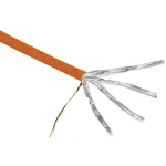 Hama 00020099 v&otilde;rgukaabel oranž 50 m Cat7