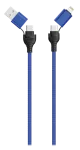 USB-kaabel 2GO 797368 1,2 m USB-A/USB-C USB-C/Lightning Must Sinine