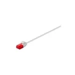 Wentronic Goobay CAT 6 &otilde;huke patch-kaabel, U/UTP, hall, 10 m - vaskmaterjal (93734)